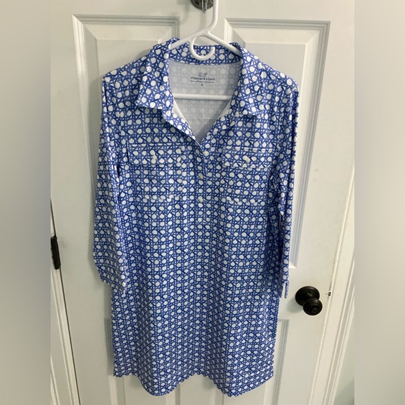 Vineyard Vines Dresses & Skirts - Vineyard Vines Rattan Margo Shirt Dress sz large